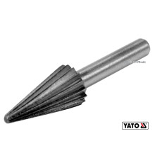Фреза конусна по металу YATO : Ø13 x 25/55 мм, HSS 4241, хвостовик- Ø6 мм [80]