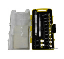 Ножи для облицовочных работ Stanley 2шт. и сменные лезвия – 12 шт. комплект