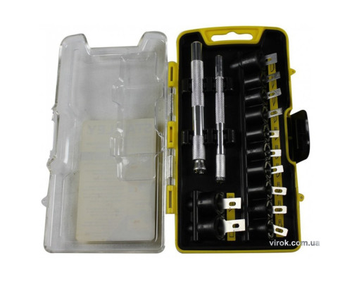 Ножі для облицювальних робіт Stanley 2 шт. і змінні леза- 12 шт. комплект