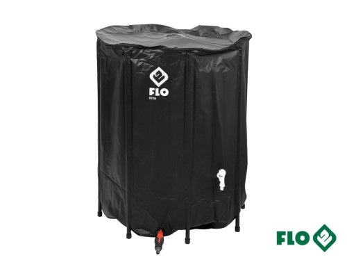 Бак збірний дощової води з ПВХ FLO : 500 л, Ø=3/4", Ø80 x 98 см, стійкий до УФ променів [4]