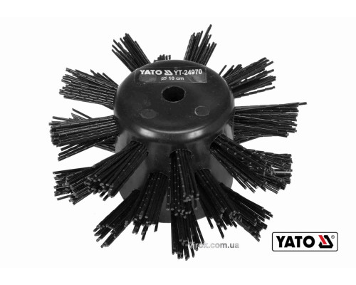 Щітка для очищення каналізації YATO: Ø= 10 см, з нейлона і поліпропіленового ворса, до YT-24980 [20]