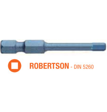 Насадка викруткова ударна USH Blue Shock : Robertson R3 x 50 мм torsion, Уп. 5 шт.