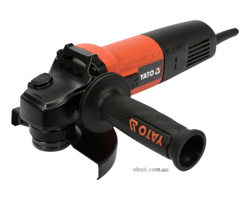 Шліфмашина кутова мережева YATO : P= 1100 Вт, Ø= 125 мм [6/144]