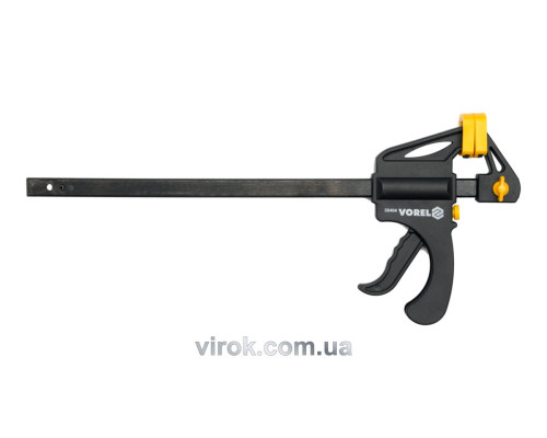 Струбцина VOREL "автомат" пластмасова, l= 200 мм [6/36]