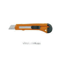 Нож VOREL с выдвижным лезвием с отломными сегментами: М=18 мм, пластиковый корпус [60/600]