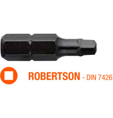 Насадка викруткова USH Industry : Robertson R2 x 25 мм, Уп. 5 шт.