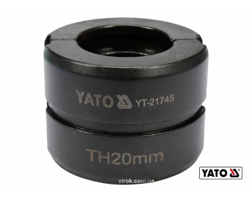 Насадка для прес-кліщів YT-21735 YATO : TH20 мм [50]