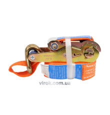 Пас для кріплення багажу з тріщаткою VOREL : 1000 daN, 35мм х 4м [10]