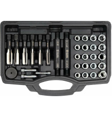 Набір для ремонту різьби "свічок" запалення YATO M8- М12 мм, 33 елем. [10]