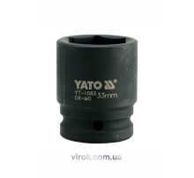 Головка торцева ударна 6-гранна YATO : квадрат 3/4", М= 33 мм, L= 56 мм [8/32]