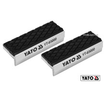 Губки змінні до лещат м'які YATO: 75 х 30 х 10 мм, алюмінієві з гумою [20/60]