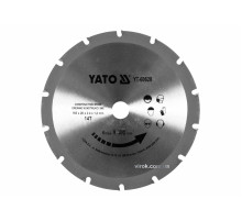 Диск пиляльний по дереву з цвяхами YATO: Ø= 185х2.4x20 мм, 14 зубців, R.P.M до 9000 1/хв [25/50]