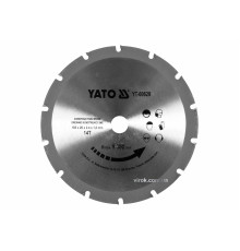 Диск пиляльний по дереву з цвяхами YATO: Ø= 185х2.4x20 мм, 14 зубців, R.P.M до 9000 1/хв [25/50]