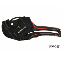 Труборез для ПВХ труб YATO: max Ø50 мм, алюминиевый корпус, ручка- ABS + TPR [10/30/360]