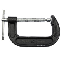 Струбцина с винтовым зажимом "G" подобна YATO; l= 100 мм (4") [5/30]