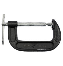 Струбцина з гвинтовим затиском "G" подібна YATO; l= 100 мм (4") [5/30]