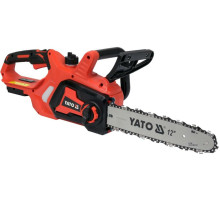 Пила ланцюгова акумуляторна YATO: 18 В Li-Ion, шина- 12"/30 см, ланцюг-45 зубів(БЕЗ АКУМУЛЯТОРА) [2]