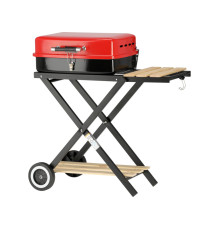 Гриль вугільний з розкладним столом LUND, решітка- 45х 34 см, з 2 колесами; 74х 42х 79 см [1]