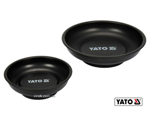 Миски магнітні круглі YATO : Ø= 150 і 108 мм, 2 шт [6/24]