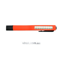 Фонарь LED на батарейки 3Х ААА с 8 диодами, магнит + клипса (DW)