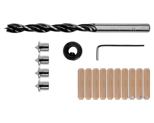 Засоби для кілкових сполучень YATO з діаметром 10 мм, набір, 17 шт. [4/100]