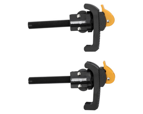 Струбцини швидкозатискні з нейлону VOREL настільні, l= 160 мм, Ø= 18 мм, важіль 110х 30 мм, 2 шт [5]