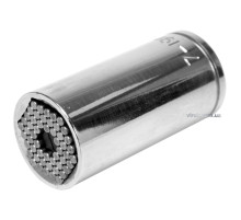 Головка торцевая универсальная VOREL: квадрат 3/8", M 7-19, L=53 мм, CrV [8/48]