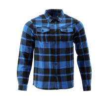 Рубашка фланелевая сине-черная, YATO разм. 3XL/ 84см х 65см,100%-хлопок [40]