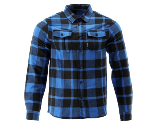 Рубашка фланелевая сине-черная, YATO разм. 3XL/ 84см х 65см,100%-хлопок [40]