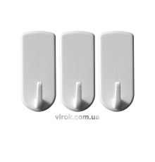 Гачки настінні VOREL самоклеючі, набір 3 шт. [12/144]