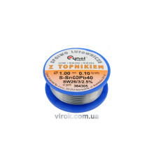 Припій Sn60-Pb40 дротяний на котушці VOREL : Ø=1мм, m=100 г  [30]