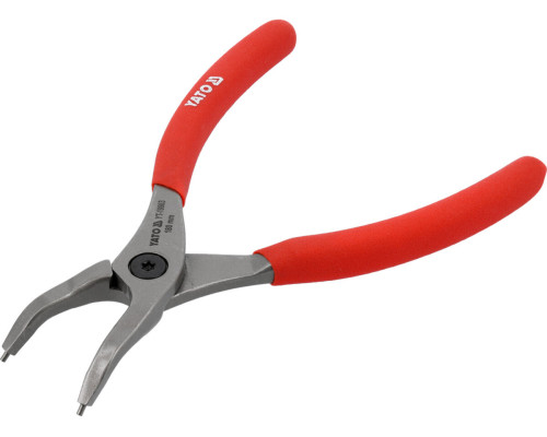 Щипці SEGERA для стопорних кілець YATO гнуті під 45° стискні, l= 180 мм, розвід- 19-60 мм [6/48]