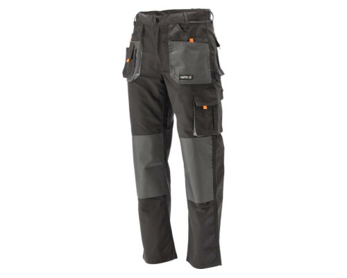 Штани робочі YATO, розмір XL; 65%- поліестер, 35%- бавовна [10]