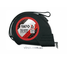 Рулетка YATO: L= 5 м х 25 мм. с нейлоновым покрытием, магнитным наконечником [12/60]