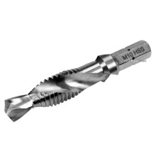 Свердло-мітчик YATO М10 х 1.5 мм, HSS М2, HEX-1/4", l= 59/15 мм [20/200]