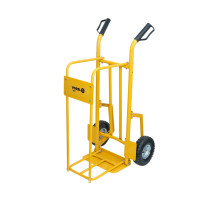 Візок для дров VOREL з 2 пневматич. колесами Ø= 25 см, для максим. навантаження 200 кг, 120х67х70 см