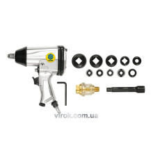 Гайковерт пневматичний VOREL : квадрат 1/2", в комплекті [5]