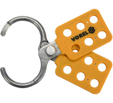 Затискач пружинний алюмінієвий VOREL : Ø6 x 48 мм, для 6 навісних замків з дугою Ø≤ 10 мм(DW)