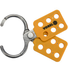 Затискач пружинний алюмінієвий VOREL : Ø6 x 48 мм, для 6 навісних замків з дугою Ø≤ 10 мм(DW)