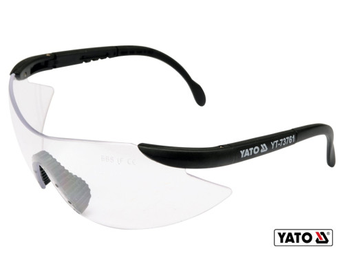 Окуляри захисні YATO відкриті прозорі [12/300]