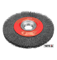 Щітка зачисна дискова YATO : Ø=200/32 мм з нержавіючої сталі. 4500 об/хв [5/20]