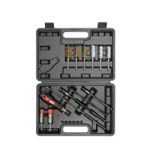 Засоби для очистки гнізд сопл форсунок YATO; тримач- 1/4" Ø= 7, 16, 17, 18, 20, 23 мм, компл. 19 ел.
