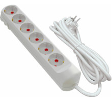 Удлинитель сетевой VIROK: l= 2 м, с 6 гнездами с заземлением