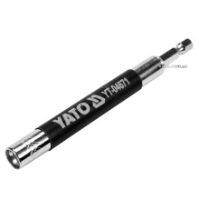 Тримач насадок викруткових YATO : HEX - 1/4", L= 120 мм. магнітний [100]
