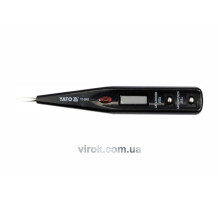 Індикатор напруги YATO контрольний цифровий 12-250 V LCD [20/500]