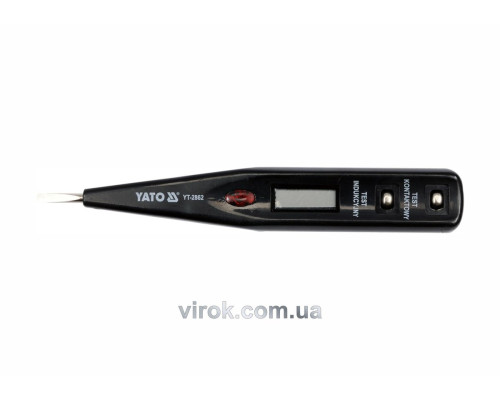 Індикатор напруги YATO контрольний цифровий 12-250 V LCD [20/500]