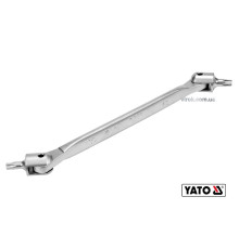 Ключ TORX 2-сторонній на шарнірах YATO : Т30 х Т40, L= 229 мм, Cr-V (DW)