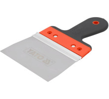 Шпатель фасадний YATO роб. частина- 150х 90мм з нержавіючої сталі, l=250 мм, двокомпонент ручка [10]