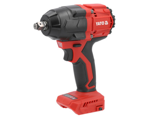 Гайковерт ударний акумуляторний YATO: 18 В Li-Ion, квадрат 1/2", 850 Нм (БЕЗ АКУМУЛЯТОРА) [6]