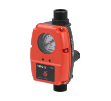 Реле давления жидкостей YATO от эл. сети 230В. макс. ток-10А, макс./ стартовое давление-10/1-6 Bar [12]